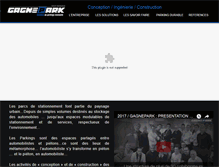 Tablet Screenshot of gagnepark.com